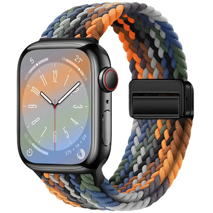 Braided Strap For Apple Watch Bands 40mm 45mm 41mm 44mm 42/46mm 49mm magnetic Bracelet iWatch series se 7 5 6 8 9 10 11 Ultra3 2