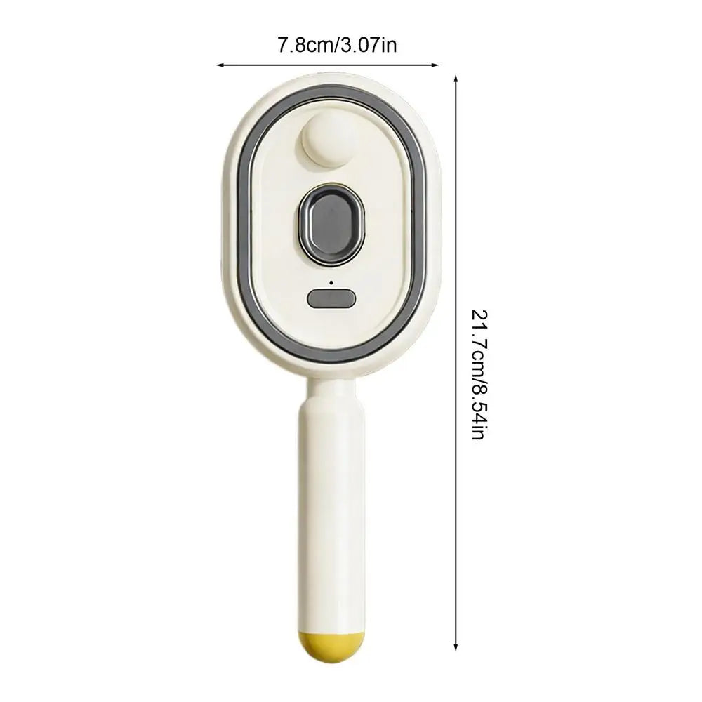 Steam Hair Straightener Brush Rechargeable Detangling Comb Built-in Oil Measuring Cup Professional Smoothing Steam Styling Brush