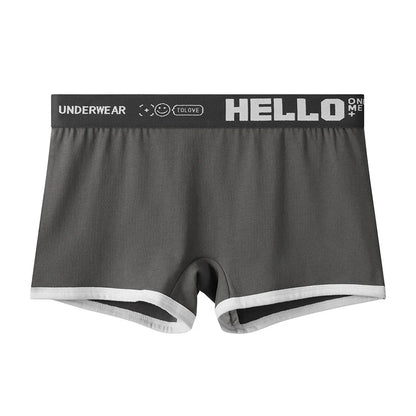 3pcs Set Womens Cotton Boyshorts 45-80kg Boxer Shorts Comfortable Underwear for Women Girl Student Breathable Soft Sexy Panties