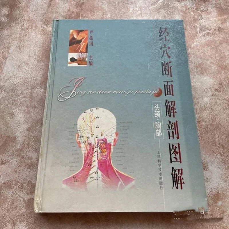 Used Acupuncture Meridian Cross-Section Anatomy Atlas - Full Color Medical Illustration Book