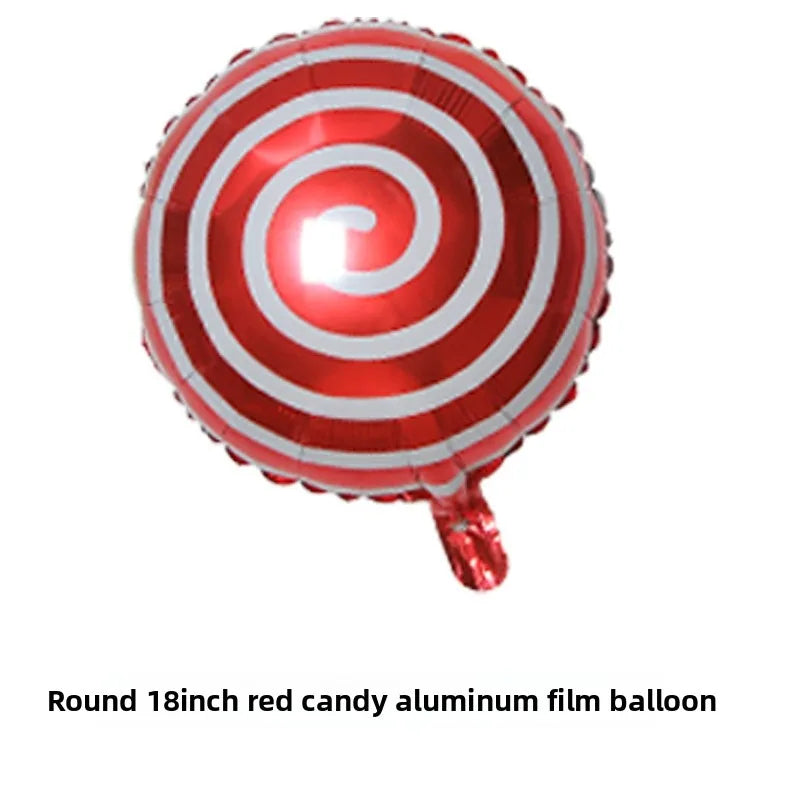 10pcs Windmill Candy Lollipop Foil Balloons 18 Inch Aluminum Film Balloon Birthday Party Christmas Wedding Decorations