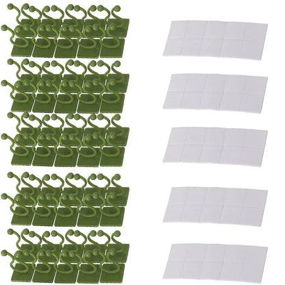 10/30/50pcs Home Garden Plant Climbing Wall Fixture Clips Rattan Vine Fixer Self-Adhesive Plant Climbing Wall Fixed Buckle Hook