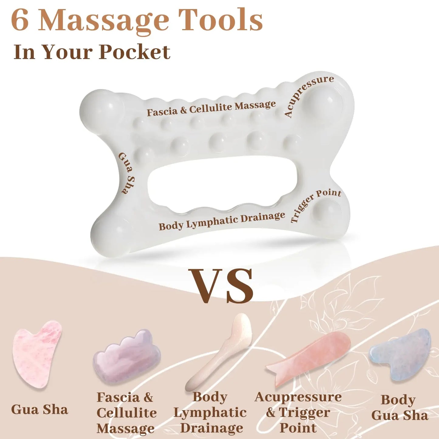 A square thumb massager, multifunctional acupoint pressing massage, portable bone-shaped design for meridian relaxation