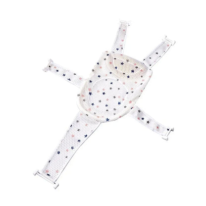 Cross-shaped Anti-slip Baby Bath Net Mat Newborn Adjustable Baby Bath Cushion Children Bathtub Shower Cradle Bed Seat Baby Bath