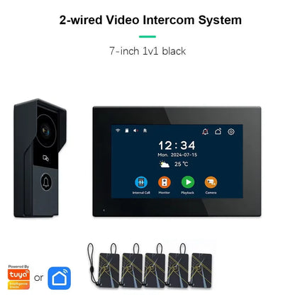 ANJIELO SMARTANJIELO SMART 10 Inch Vide10 Inch Doorbell Video Camera System with 7 Door Lock Intercom - Home Security Protection