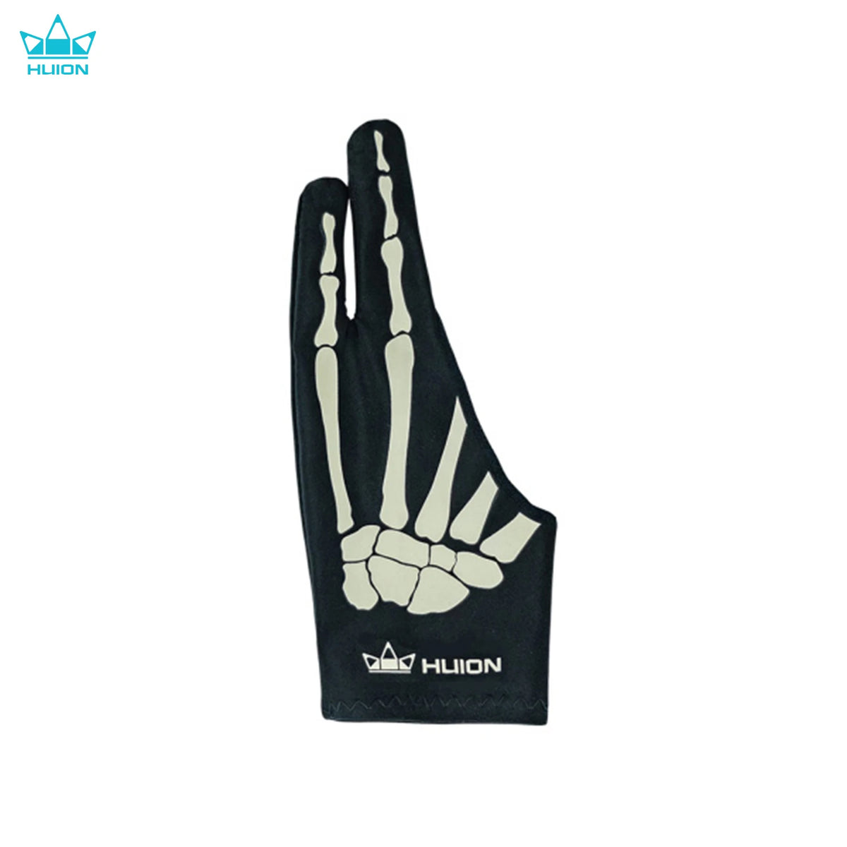 Huion Skeleton Glove Two- Finger Anti-fouling Artist Glove Flexible and Comfortable Drawing Glove