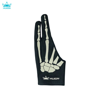 Huion Skeleton Glove Two- Finger Anti-fouling Artist Glove Flexible and Comfortable Drawing Glove