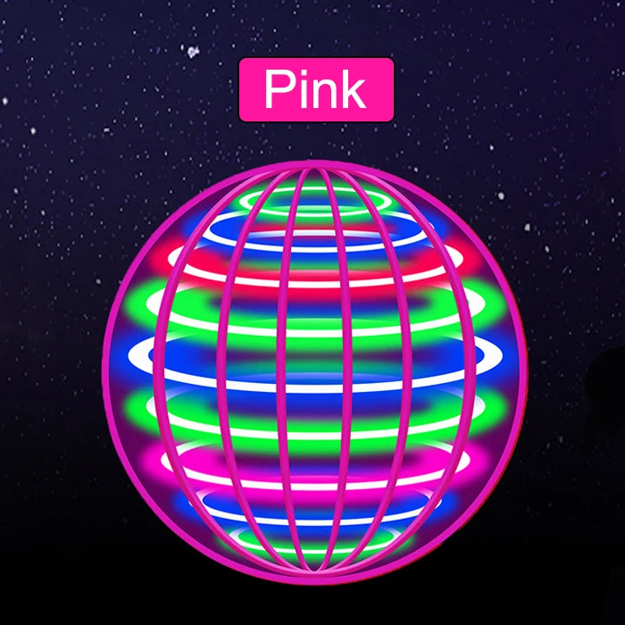 LED Light Up Flying Orb Boomerang Toys Magic Hover Ball Drone Fly Nova Spinner – Fidget Stress Relief Toy Gifts for Kids Family