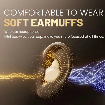 SK49 Bluetooth Wireless Earbuds Sleep Earphones, Bluetooth 6.0, Noise-Canceling Earphones.Improves Sleep Quality, Zero Pressure On The Ears When Sleeping On Your Side, Invisible Flat-head Earphones, Suitable For Travel And Si