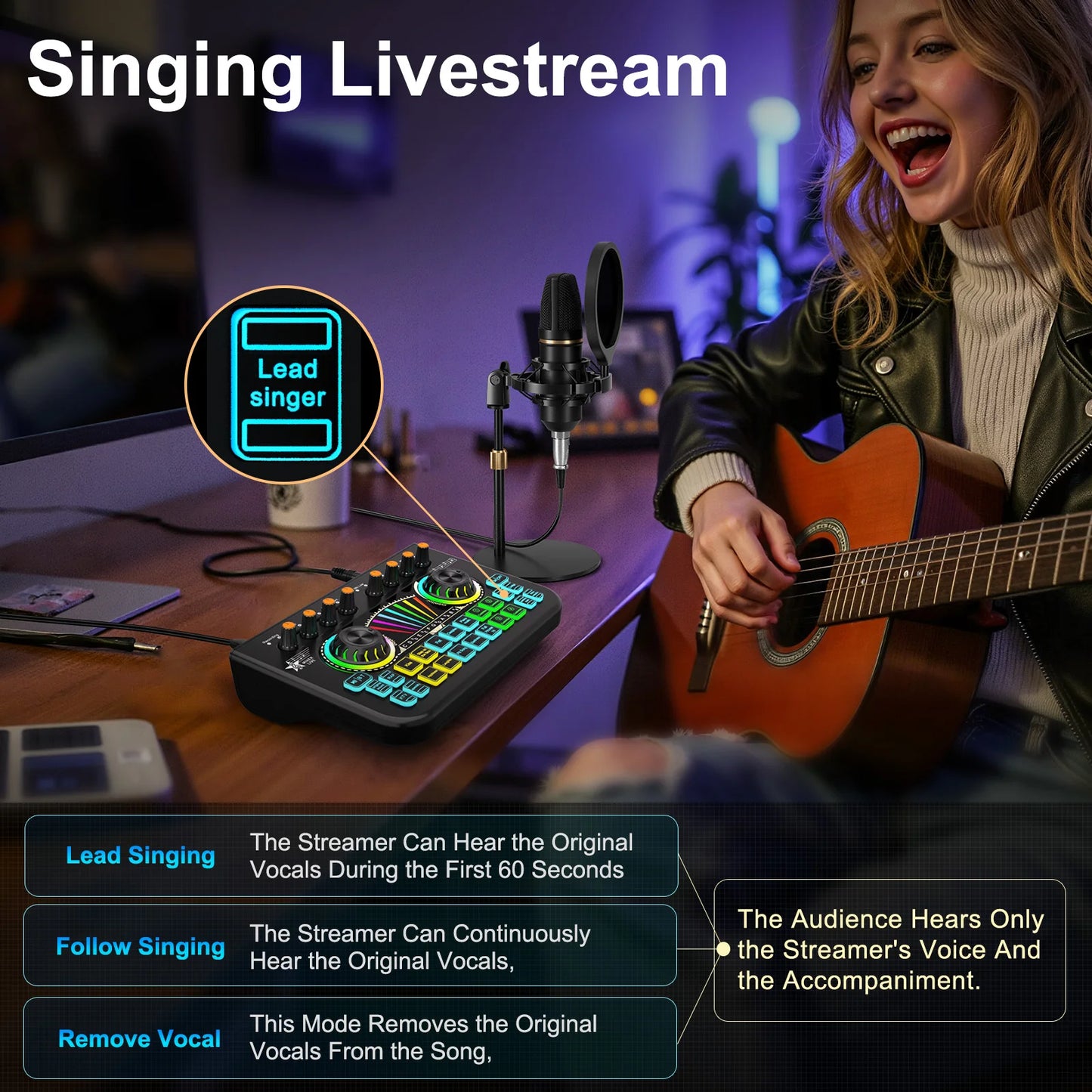 Tenlamp X3 BM800 Podcast Microphone Bundle Kit with 3.5mm Condenser Mic, Live Sound Card Audio Mixer, Professional Music Studio Full Setup for PC Phone Gaming Streaming Singing Karaoke YouTube Vlog