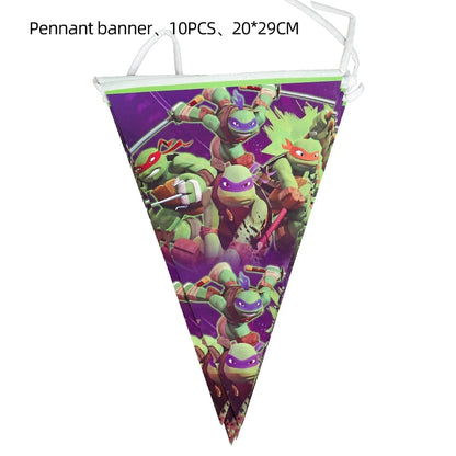 Cartoon Turtles Birthday Party Decorations Tableware Tablecloth Cup Plate Bag Napkins Balloon Baby Shower Turtles Party Favors