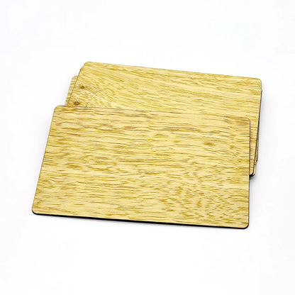 Hotel RFID Access Control NFC Wooden Cards 13.56MHz NFC215 Chip Eco-Friendly Material Wholesale Custom Logo NFC Wooden Tag Card