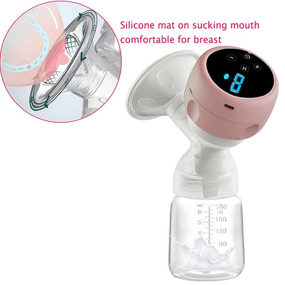 Electric Breast Pump Intelligent Integrated High Suction Breast Pump Breast Milk Postpartum Fortable Painless and Silent Breast