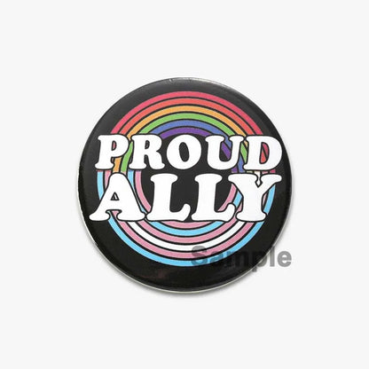 32/44/58mm Creative Round Animal Letter  Pins Cartoon Character Funny Quotes Brooch Badge Punk Jewelry Gift For kids or Firends