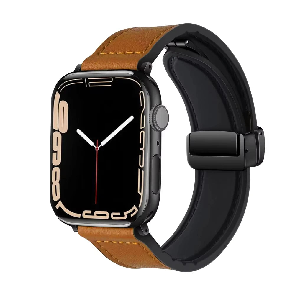 Genuine Leather Strap for Apple watch band 11 46mm 42mm 44mm 40mm 45mm 41mm bracelet iWatch series 10 9 8 7 SE3 ultra 3 2 49mm