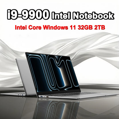 LENO NEW 15.6" Laptop 32GB 2TB Windows 11 Intel Core i9 9900 Gaming Computer PC 1920*1080 HD Gamer office Ultra Slim Notebook