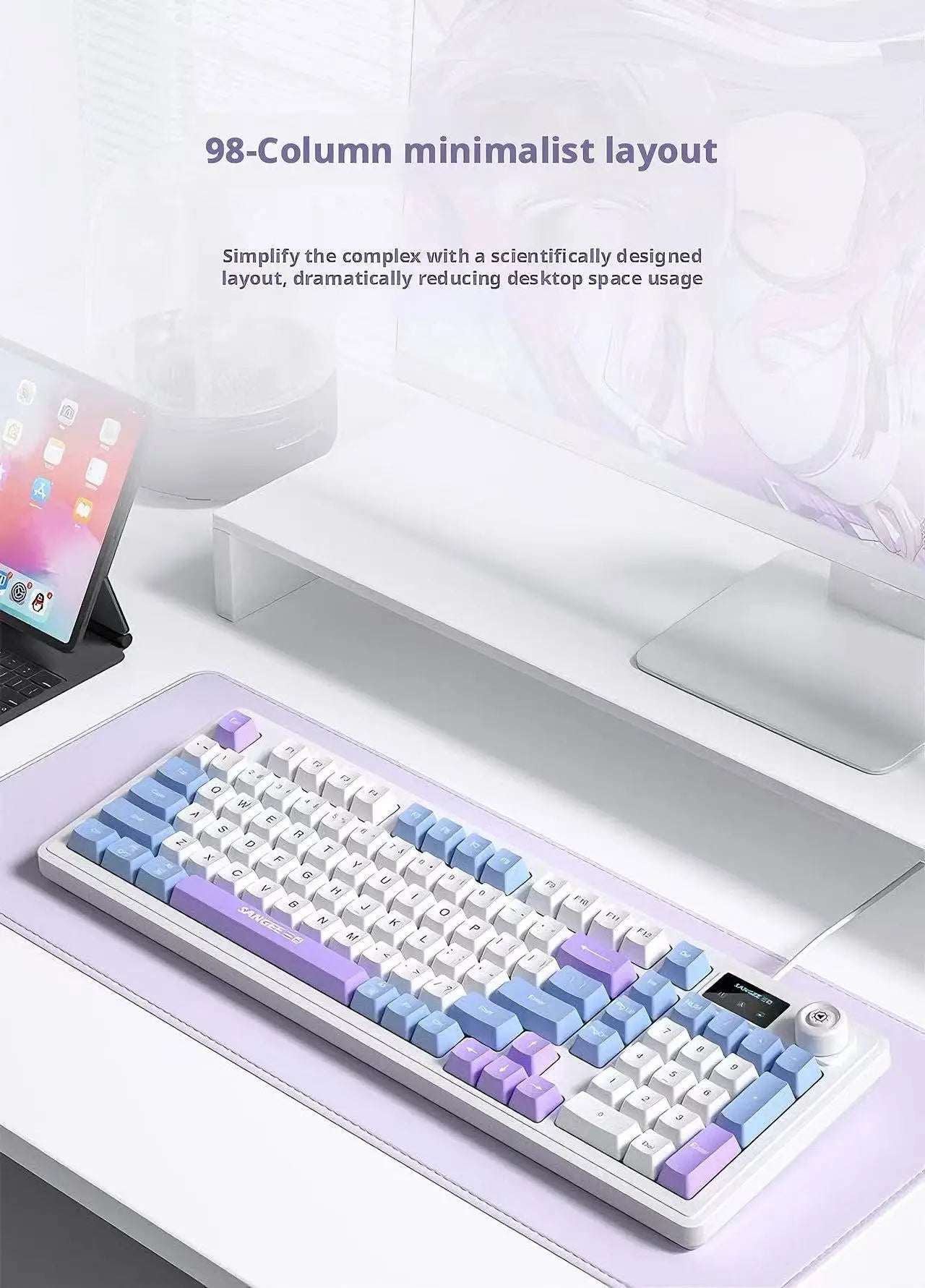 Wired Mechanical Feel Keyboard Mouse Set RGB Glow Low Noise Ultra Thin Gaming Combo Fashion High Value Computer Office Kit