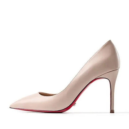 Plus Size 34-44 Sexy Red Shoes Dress Party Wedding High Heels Rubber Bottom Pointed Toe Spring Shallow Women Pumps