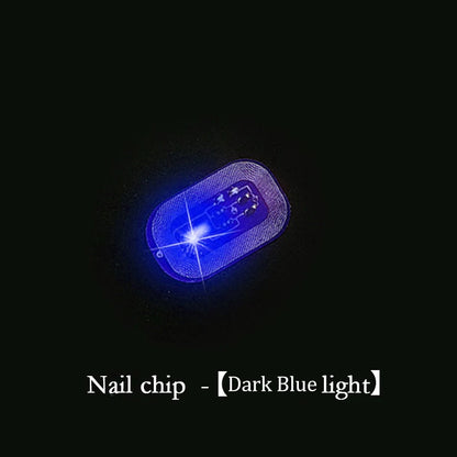 5/1pcs NFC Nail Stickers LED Light Source Nail Art Tips Lighting for Mobile Phone Nail Lamp Glow in The Dark Manicure Decor