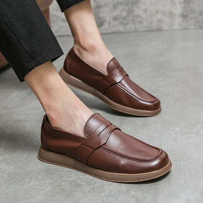 Elegant New Men's Loafers Soft Soles Comfortable Office Business Work Shoes Daily Commuting Men's Driving Shoes Anti Slip