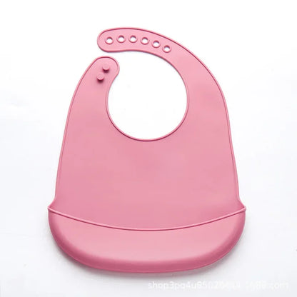1-3pcs Baby Bib Adjustable Waterproof Bibs Babies Soft Edible Silicone Newborn Saliva Dripping Towel Drooling Scarf BPA Free