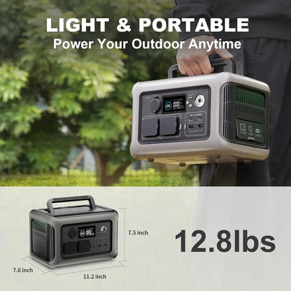 ALLPOWERS R600 Portable Power Station & Portable Solar Panel (option) Pure Sine Wave 299Wh Outdoor Solar Generator for Camping