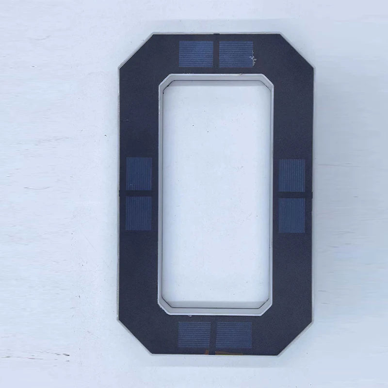 LED Solar House Number Light Waterproof Address Sign Modern Light Sensor Door Plate for Outdoor Home Yard Wall Decoration Use