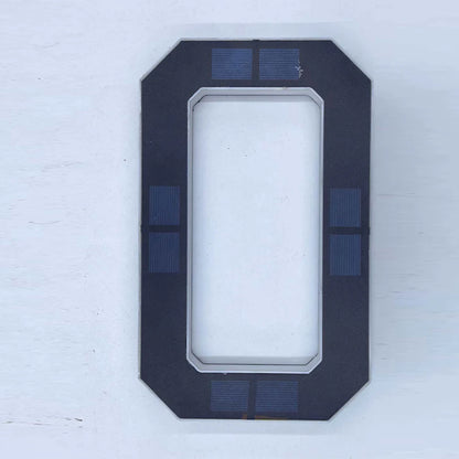 LED Solar House Number Light Waterproof Address Sign Modern Light Sensor Door Plate for Outdoor Home Yard Wall Decoration Use