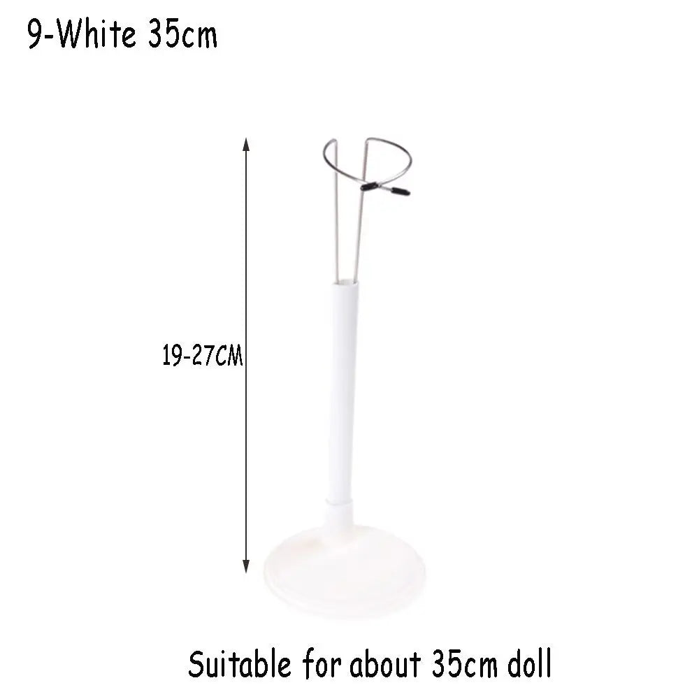 Doll Bracket White Black 15/20/25/35/45CM Adjustable Metal Stand Holder Toy Store Display Support Accessories Toy Store Display