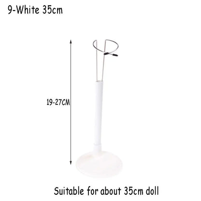 Doll Bracket White Black 15/20/25/35/45CM Adjustable Metal Stand Holder Toy Store Display Support Accessories Toy Store Display