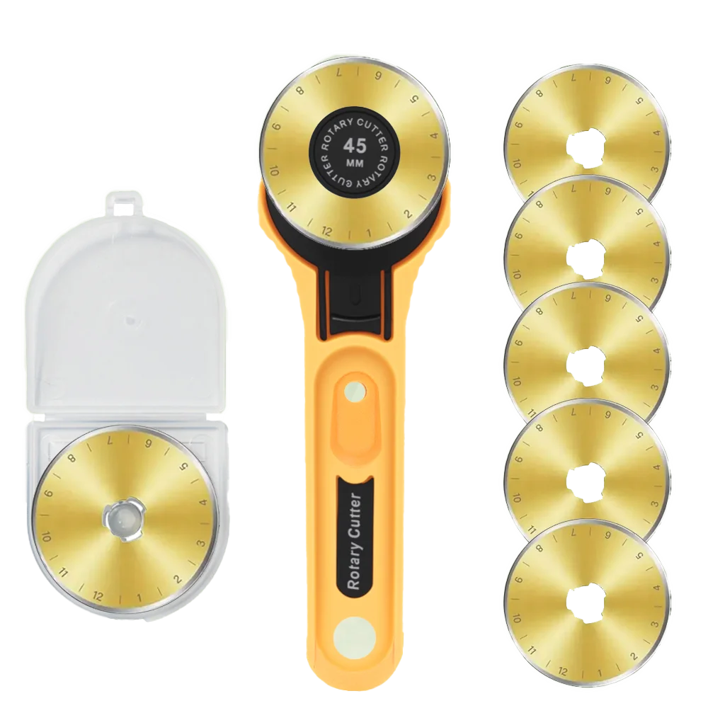 45mm Rotary Fabric Cutter Leather Craft Cutting Tool For DIY Fabric Patchworking Sewing Quilting Crafting Tools