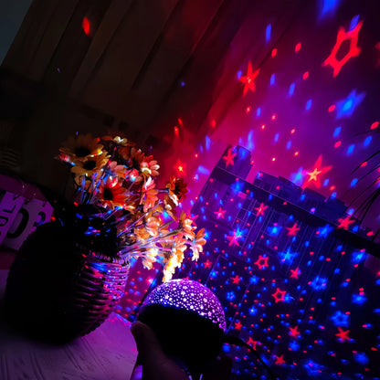 Starry Sky Projector Light 7Modes LED Night Light Galaxy Moon Ambient Light for Kids Room Decor Christmas Birthday Gift USB Plug