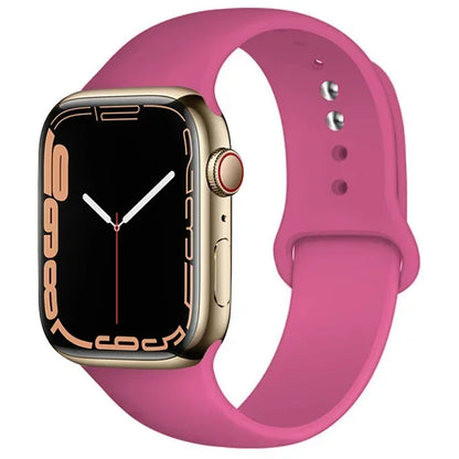 Silicone Band For Apple Watch straps 49mm 40mm 44 mm 45mm 46mm 42mm 41mm 38mm sports bracelet iWatch series 10 9 8 3 SE ultra 2