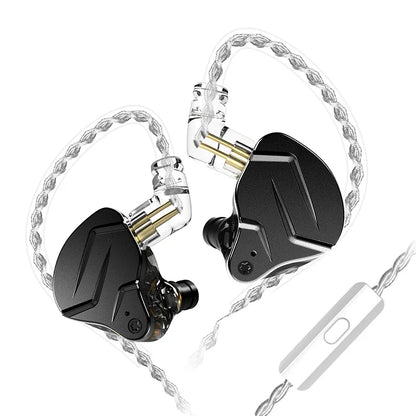 KZ ZSN Pro X metal headphones 1ba + 1dd hybrid technology high-fidelity bass monitor sports headphones and noise-cancelling head