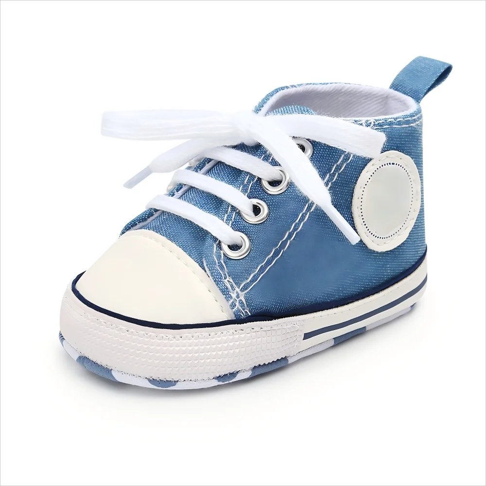 0-18M Baby Canvas Shoes Men and Women Multicolour Classic Baby Casual Shoes Anti-slip Soft Sole First Pair Toddler Infant Shoes