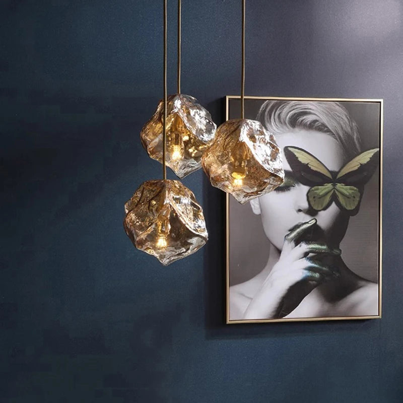 Modern home decor led lights pendant light lamps forstaircase Chandeliers for living room hanging light indoor lighting