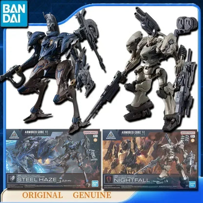 Bandai Original Genuine Gundam 30MM ARMORED CORE VI STEEL HAZE NIGHTFALL Anime Action Figures Toys Gift Assembly Model Ornaments