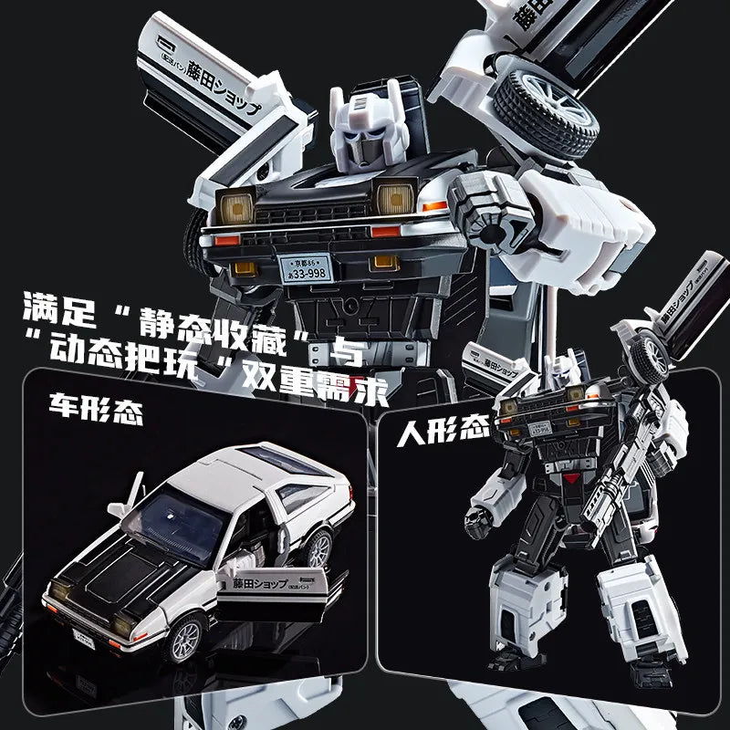 AE86 Defromed Alloy Car Model Robot 19.5cm Action Figure Initial Drift Tofu Cart Toys