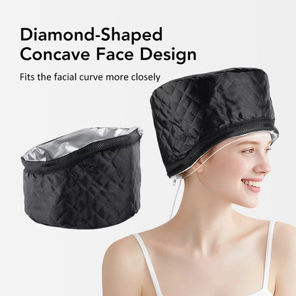 Professional Hair Steamer Cap Electric Heating Hair Cap Thermal Treatment Hat For Hair Care Deep Conditioning Coloring SPA Cap