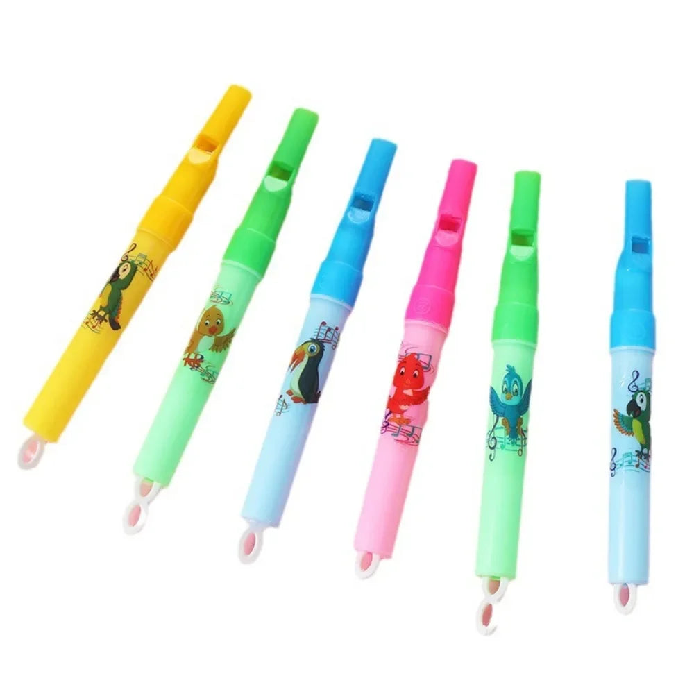 15/24/36 Pcs Cute Hand Drawn Sound Bird Whistle Toy Children's Birthday Party Gift Guest Souvenir Christmas Carnival Gift Prize