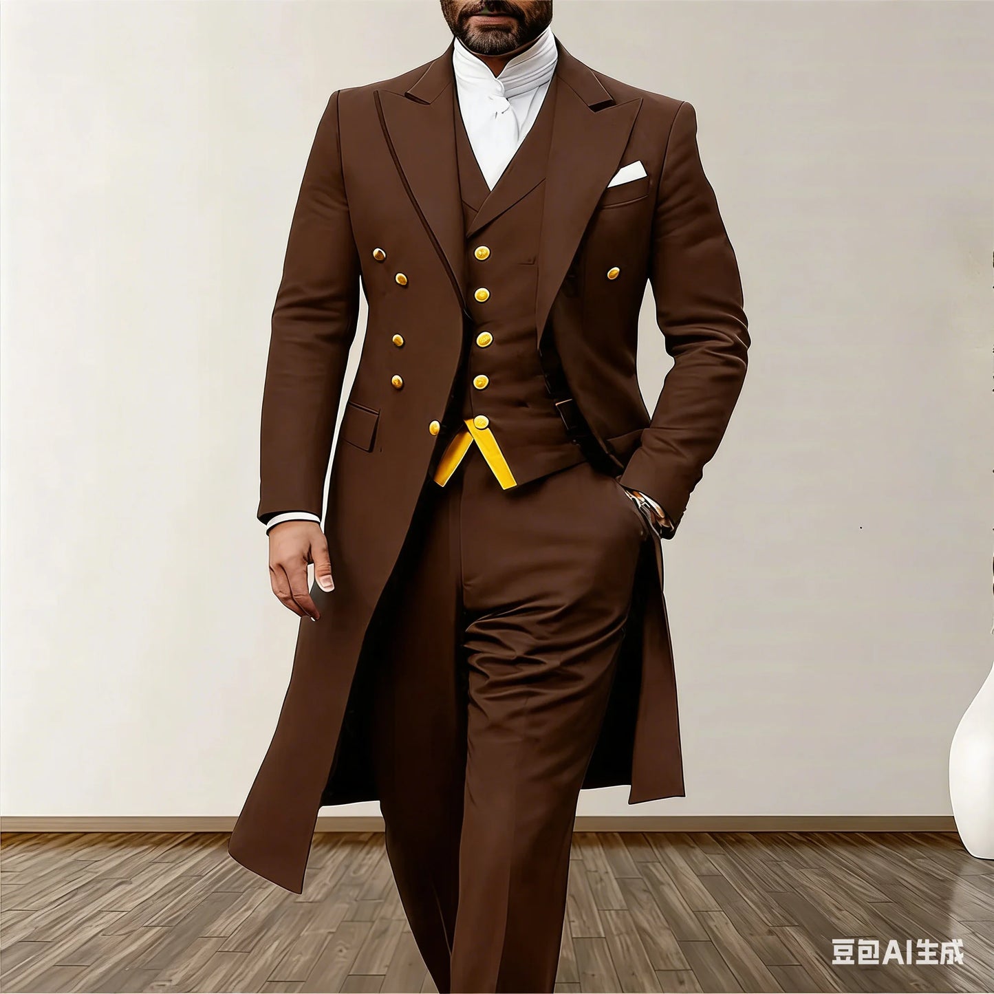 Blue Men Wedding Suits 3 Piece Long Blazer Vest Pants Satin One Button Tuxedo Formal Work Wear Prom suits XS-5XL