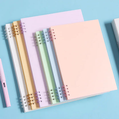 A5 Morandi Solid Color Lined Notebook, Error Book & Memo Pad