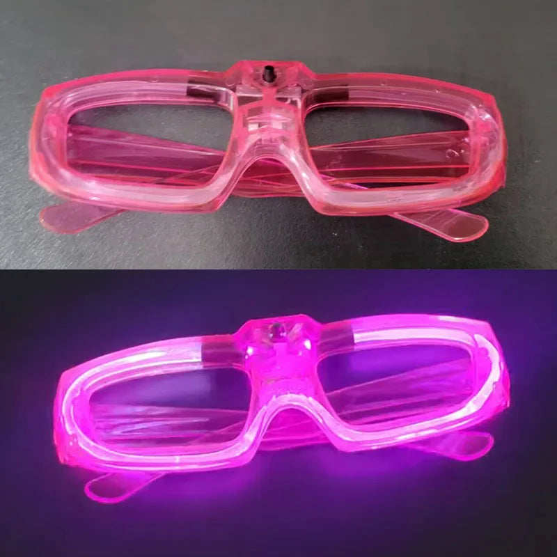 5/10/15/20/30 Pcs Led Neon Party Glasses Light Up Sunglasses Glow in the Dark Glasses for Kids Adults Party Supplies