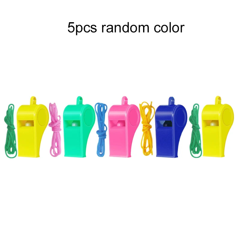 5/10pcs Mini Plastic Whistle Horn for Party Noise Producing Material Cheerleading Supplies Cheerleading Referee Whistles TMZ