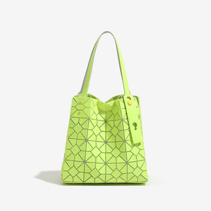 Fashion Geometric Diamond Tote Bag 2026 Versatile Six-grid Large-capacity Commuter Portable Armpit Bag New Style Handbags