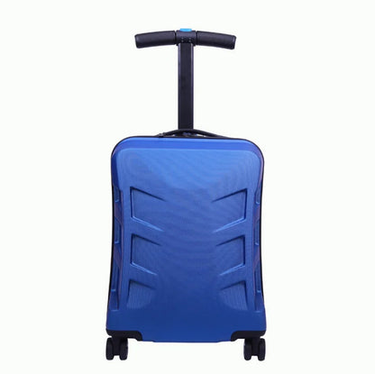 Adult Folding Business Trolley Case Design Cool Travel Suitcase Trip Cabin Skateboard Scooter Kids Riding Luggage Carrier Unisex