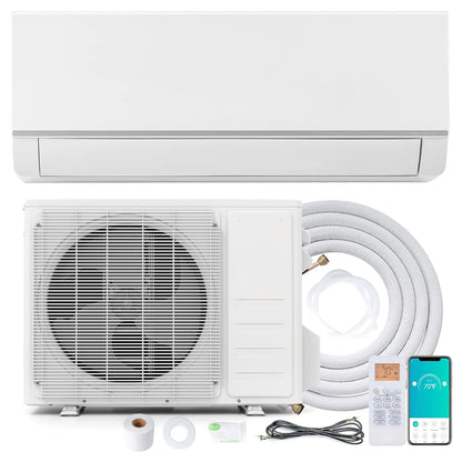 12000 BTU Mini Split Air Conditioner and Heat Pump, Compatible with Alexa, 19 SEER2 208/230V, Energy Efficient Inverter, Custom