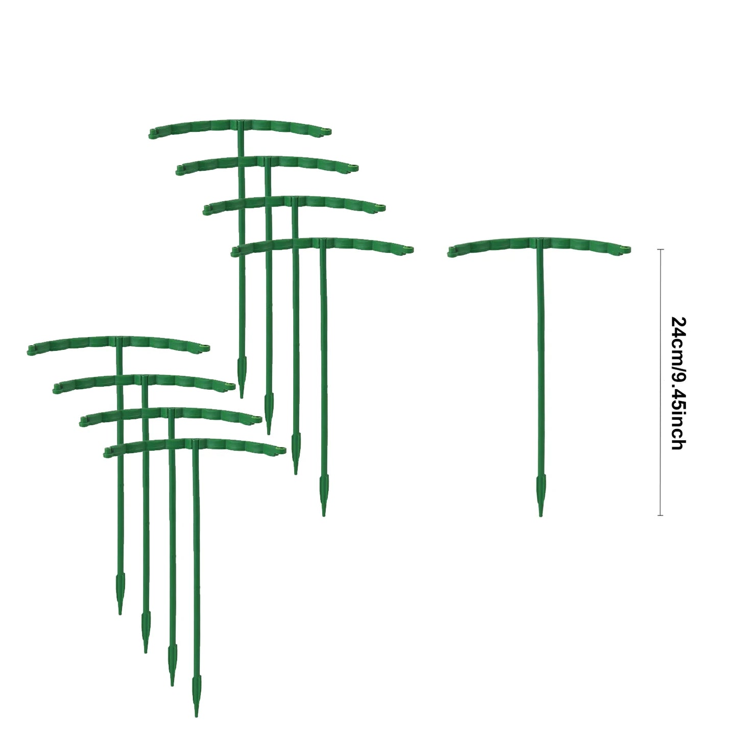4/8PCS Plastic Plant Support Stakes, Garden Plant Stem Support Rods, Flower Vine Holder for Greenhouse, Potted Plants, Gardening