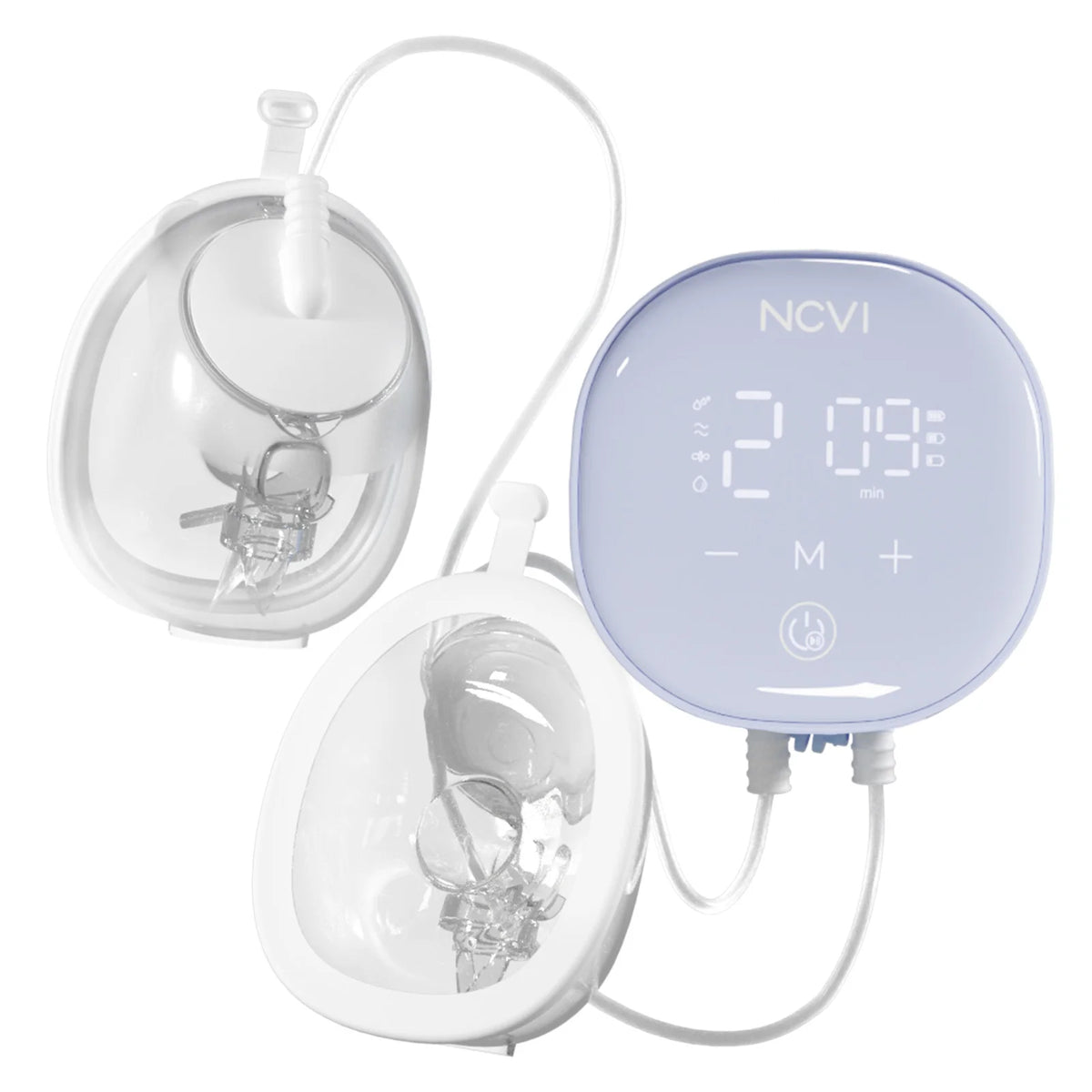 NCVI 8122 2‑in‑1 Hands‑Free Wearable Breast Pump, 4 Modes 9 Levels, Hospital‑Grade Suction, 21/24/28mm Flange, BPA‑Free Under 45dB Anti‑Flow Portable Pump for Moms
