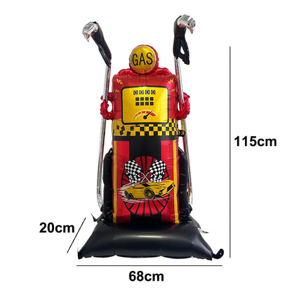 40'' Number Race Car Balloon Racetrack Balloon Truck Bike Wheels Tire Racing Car Theme Party Supplies Boys' Birthday Party Favor
